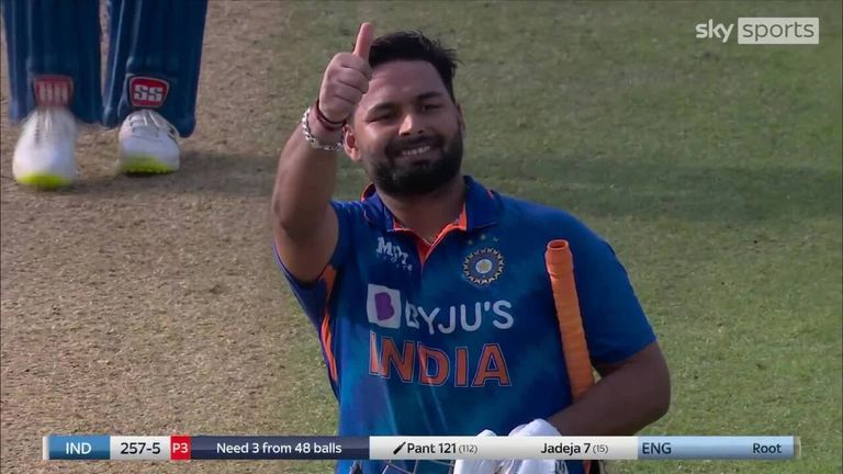 Rishabh Pant took India over the line with an incredible 125no knock to seal an ODI series win against England