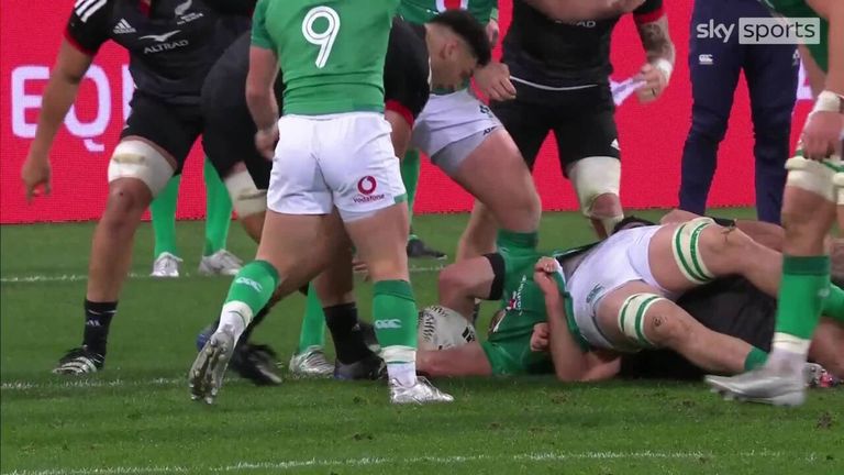 Ireland's pressure told as Nick Timoney dived to score their second try and extend their lead