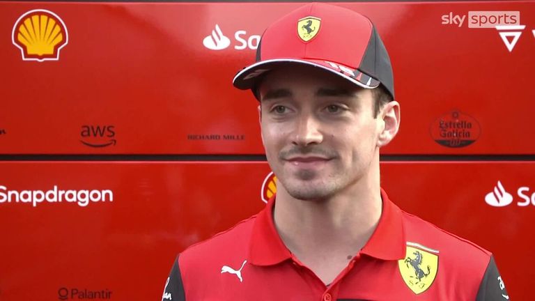 Charles Leclerc says that he hopes they can keep their advantage over Red Bull on Saturday. 