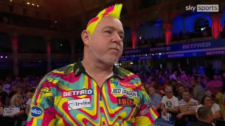 Peter Wright sent a strong message to his competitors after defeating Madars Razm