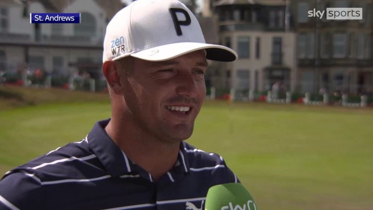 Bryson DeChambeau comparte sus pensamientos sobre la prueba que enfrentan los jugadores durante The Open en St Andrews