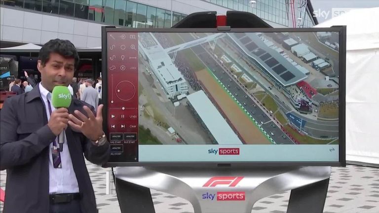 Sky F1's Karun Chandhok at the SkyPad analyses Zhou Guanyu's horror first-corner crash at the British Grand Prix.