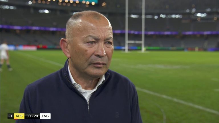 England head coach Eddie Jones gives his reaction to Sky Sports following the first Test defeat to Australia