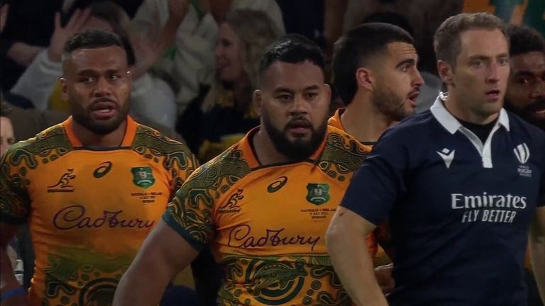 Taniela Tupou got a try towards the end of the first half to keep Australia in the game