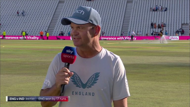 England head coach Matthew Mott talks about his teams' resilience after their win over India in the third T20I
