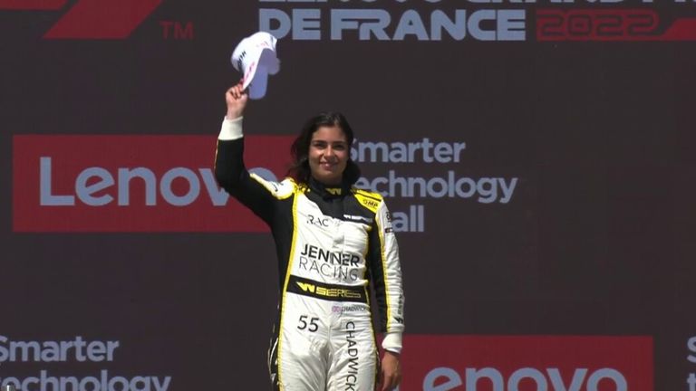 Three-time W Series champion Jamie Chadwick admits her goal is to compete in Formula 1 in the future.