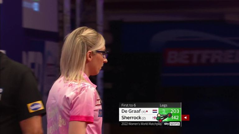 Sherrock lit up the Winter Gardens with this incredible 142 checkout