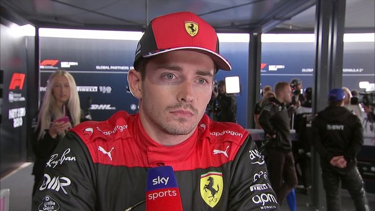 Charles Leclerc believes Ferrari's decision to put him on the hard tires was a disaster