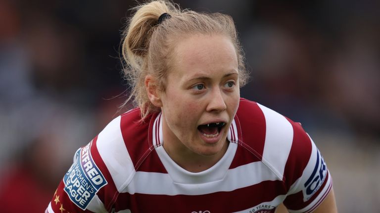 Wigan's Anna Davies is happy to see the girls get a chance to play rugby that she didn't