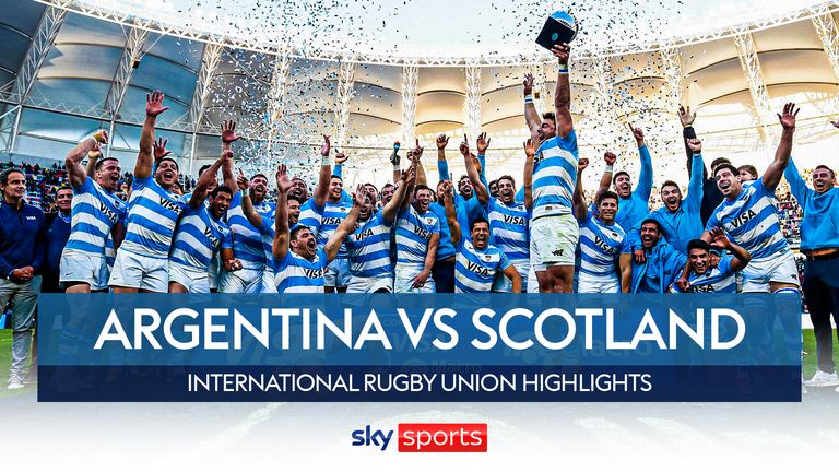 The best of the action from the series-deciding final Test between Argentina and Scotland 
