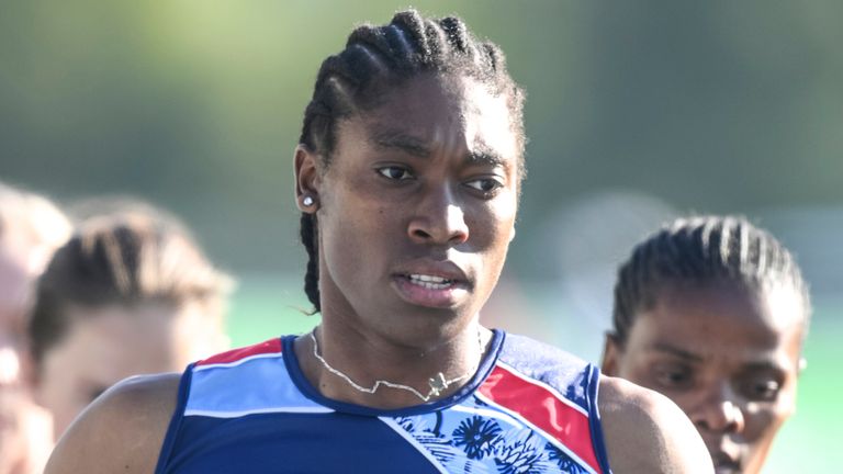 Caster Semenya está lista para correr en los 5.000 m femeninos en el Campeonato Mundial de Atletismo en Eugene, Oregón.