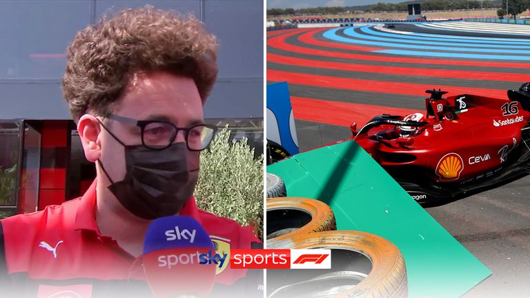 Mattia Binotto dice que el accidente de Charles Leclerc fue culpa del piloto y que la parada en boxes de Carlos Sainz fue la decisión correcta