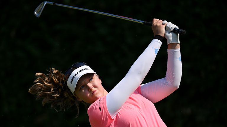 Brooke Henderson has made a flying start at the Evian Championship