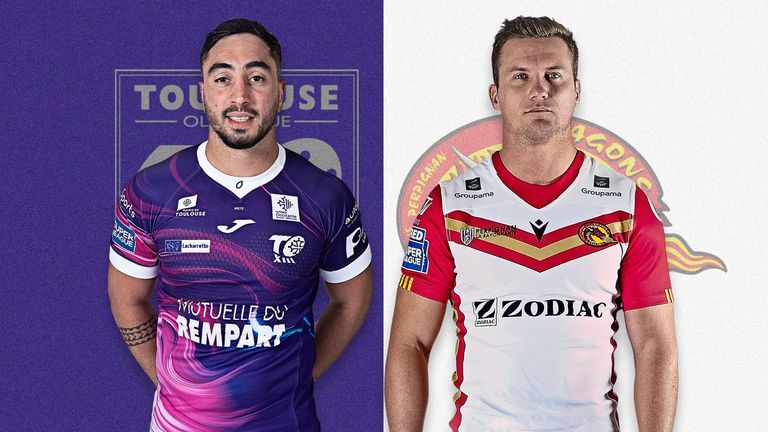 Toulose's Tony Gigot and Catalans' Josh Drinkwater are seeing Super League's French revolution from different sides