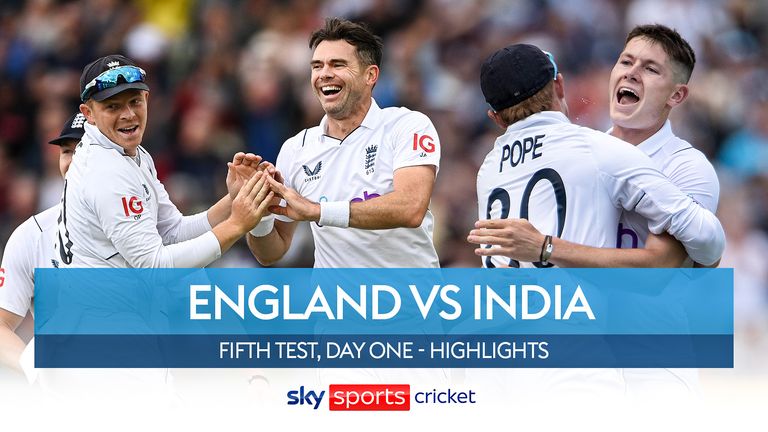 Faits saillants de la première journée du cinquième test entre l'Angleterre et l'Inde à Edgbaston.