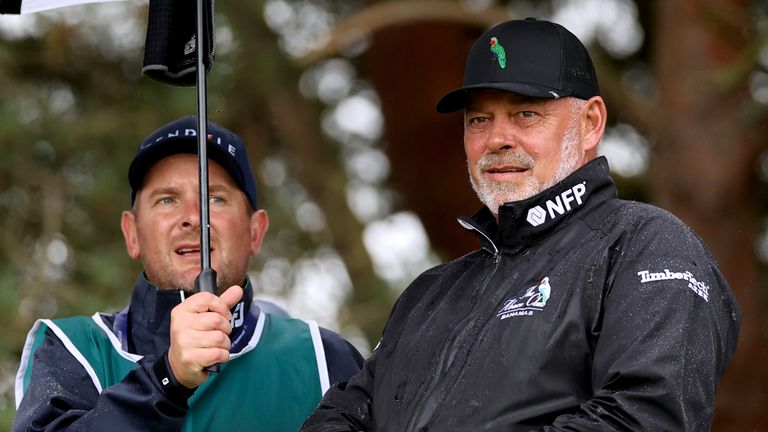 Darren Clarke secured a maiden senior major victory