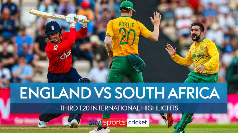 Les temps forts du troisième T20 international entre l'Angleterre et l'Afrique du Sud.