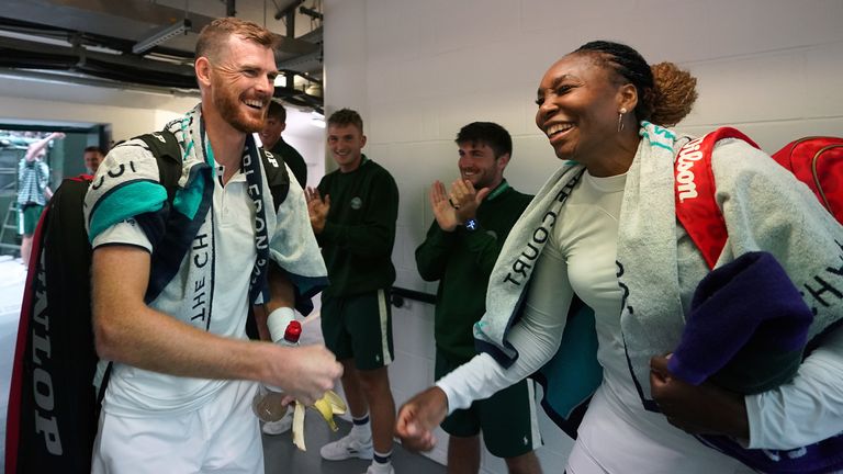 Jamie Murray and Venus Williams were involved in an entertaining exchange with a reporter during their press-conference on Friday