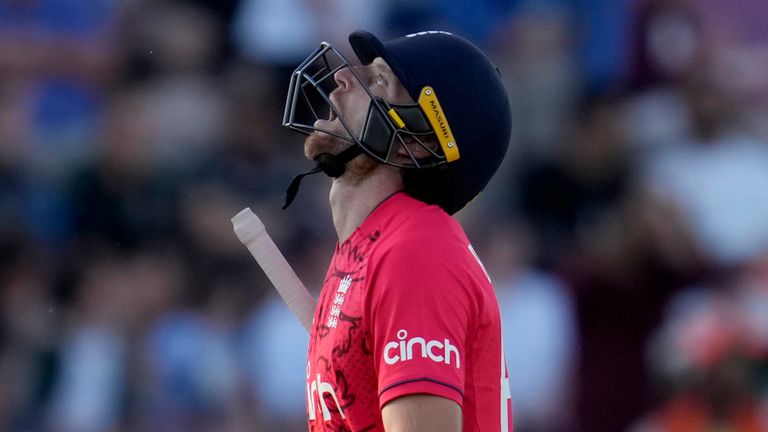 England captain Jos Buttler was dismissed for four as England were bowled out for 121