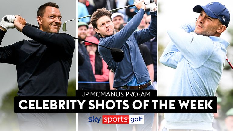 Take a look at the best shots hit by celebritys playing in the JP McManus Pro-Am at Adare Manor, including shots from John Terry, Niall Horan, Kenny Dalglish and Andriy Shevchenko.