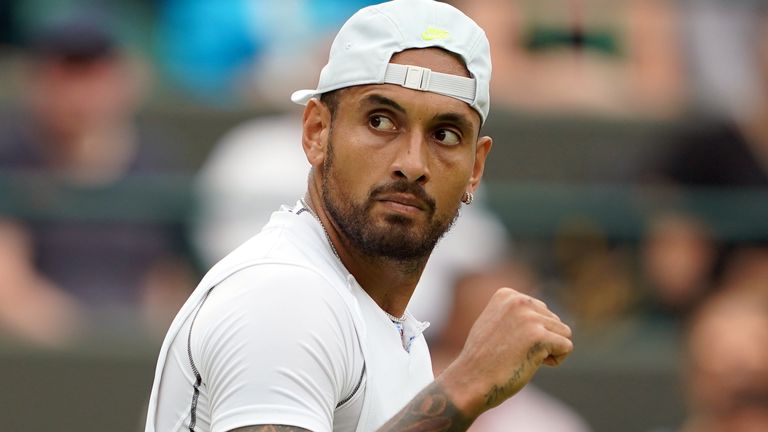 Nick Kyrgios advanced to the last four at a Grand Slam for the first time