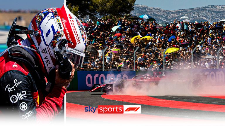 Anthony Davidson megvizsgálja Charles Leclerc vasárnapi, Francia Nagydíjon bekövetkezett balesetét, miután a Ferrari pilótája drámai módon lekanyarodott a pályáról.