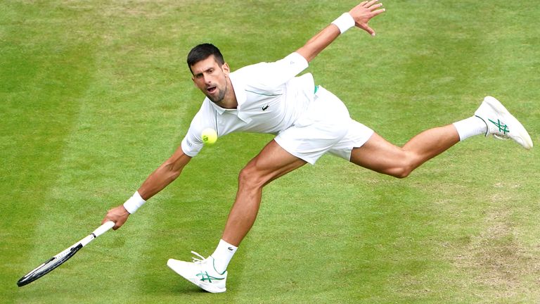 Djokovic is bidding to record his 333rd Grand Slam match win