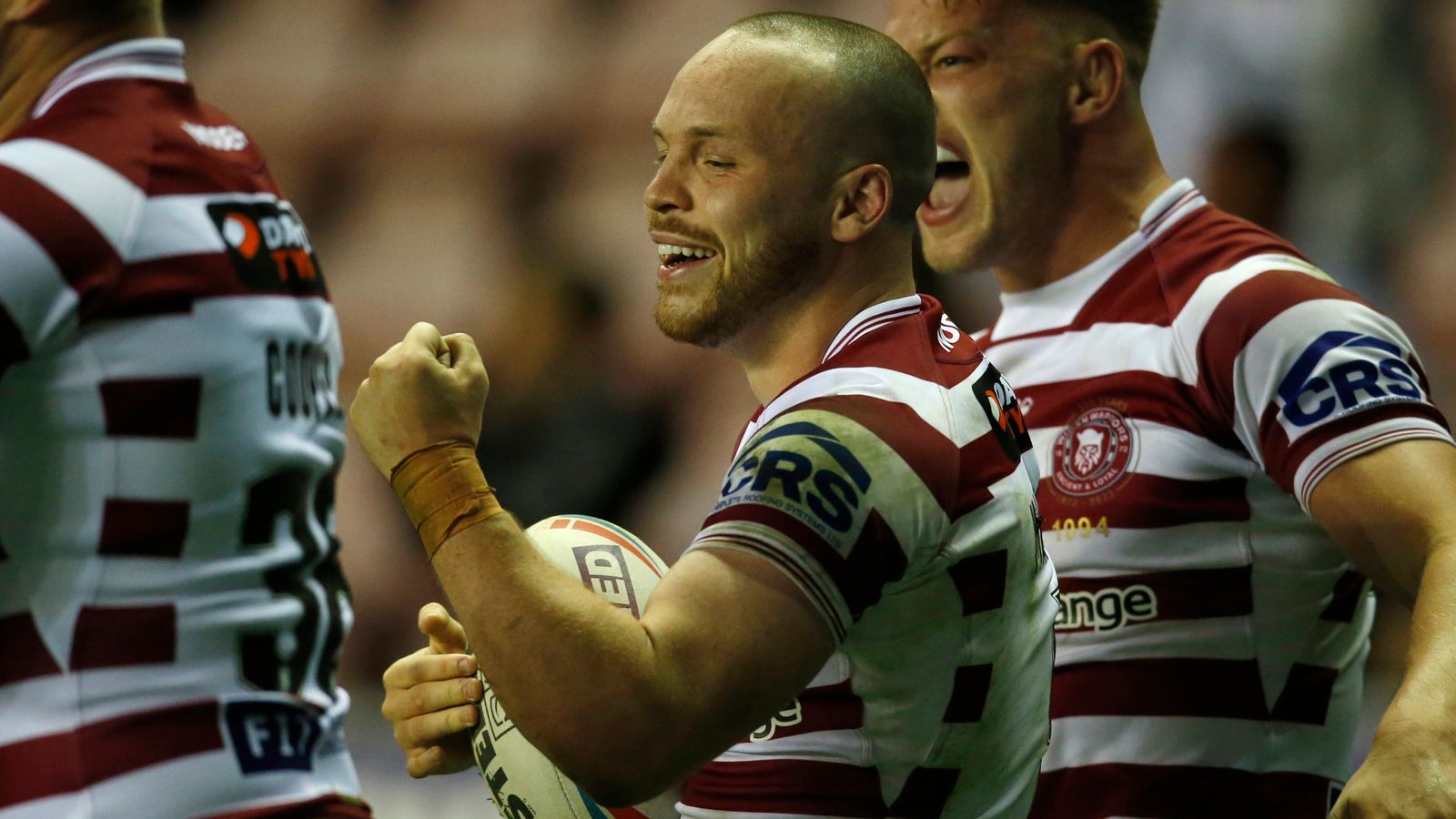 Super League Liam Marshalls Hat Trick Helps Wigan Warriors Put Warrington Wolves To The Sword 