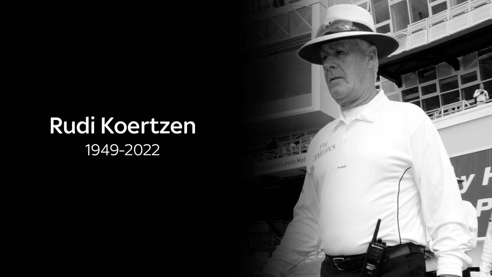 Rudi Koertzen: Former international umpire from South Africa dies aged 73