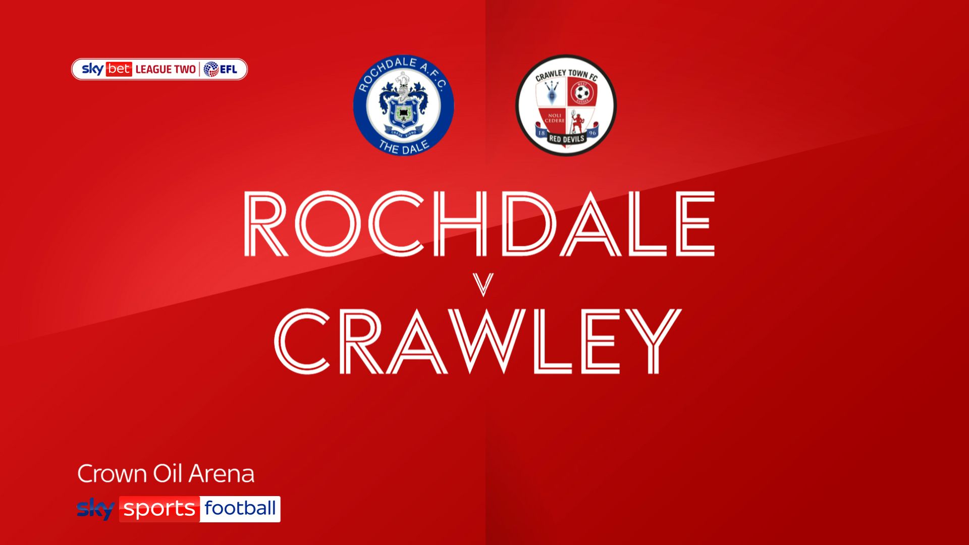 Rochdale 1-1 Crawley: Dale come from behind to rescue point