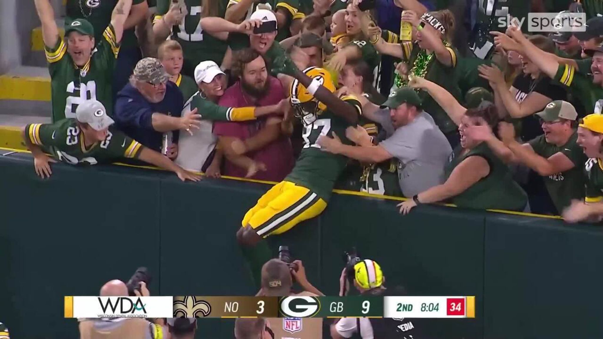 Live highlights from Packers' preseason game vs. Saints