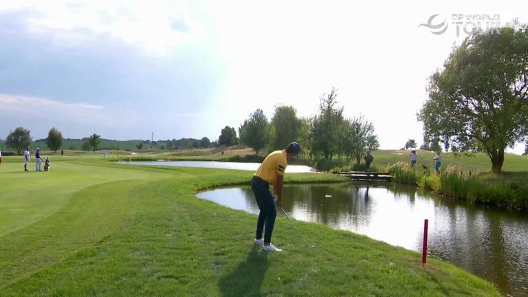 Highlights of the first round of the Czech Masters from the Albatross Golf Resort in Prague