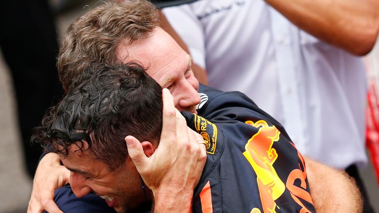 Siete de las ocho victorias de Ricciardo en F1 fueron en Red Bull