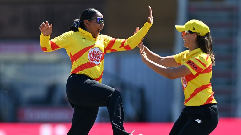 Trent Rockets' Alana King becomes first woman to score hat-trick in The Hundred as her team crush Manchester Originals