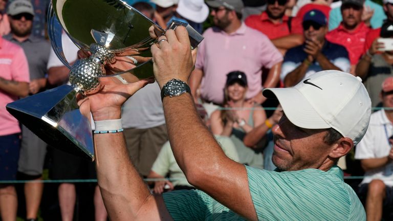 McIlroy is the first three-time winner of the FedExCup