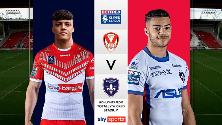 Highlights of the Betfred Super League clash between St Helens and Wakefield Trinity.