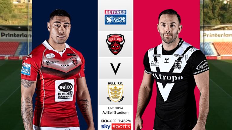 Highlights of the Betfred Super League match between Salford Red Devils  and Hull FC.