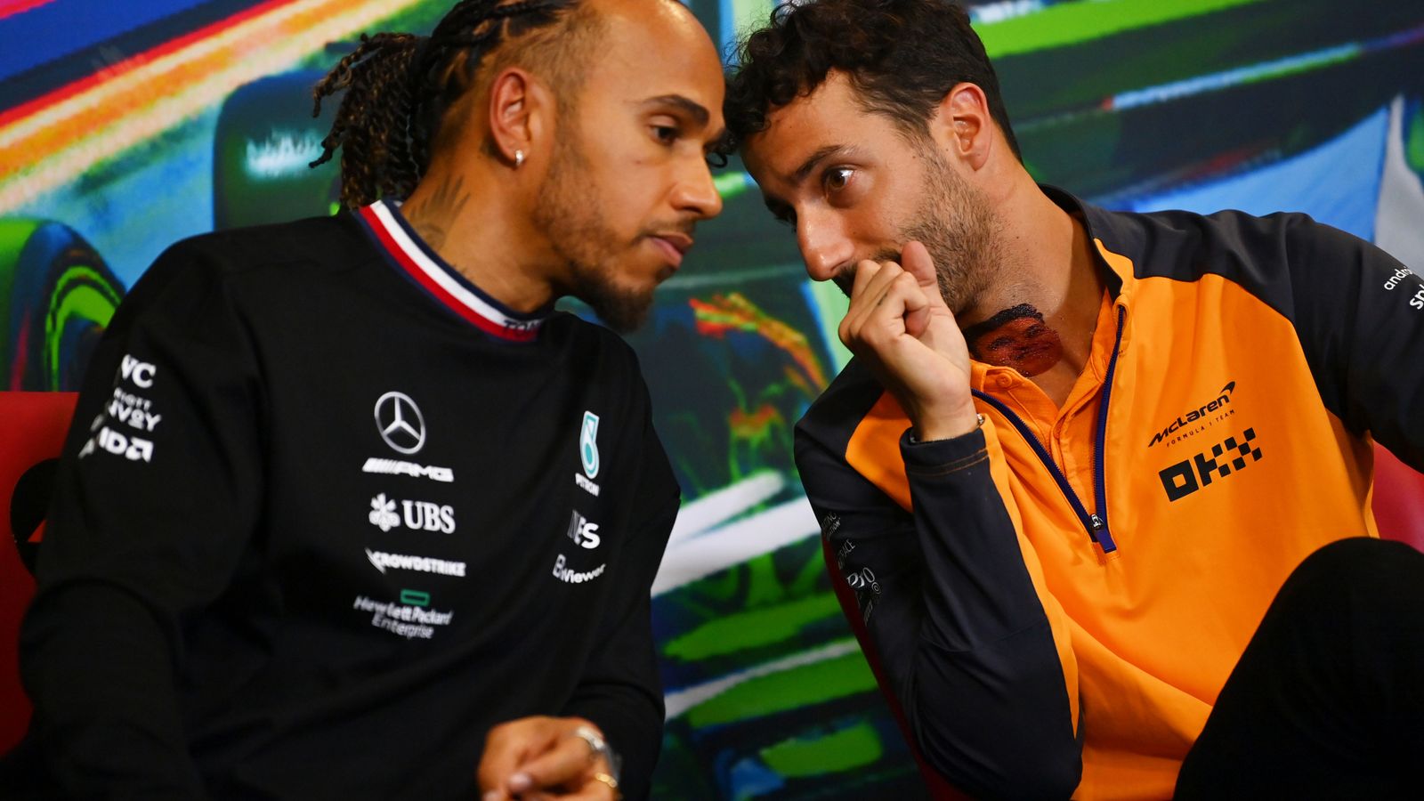 Lewis Hamilton says Mercedes role ‘not what’s best’ for Daniel Ricciardo and reiterates plans to continue in F1