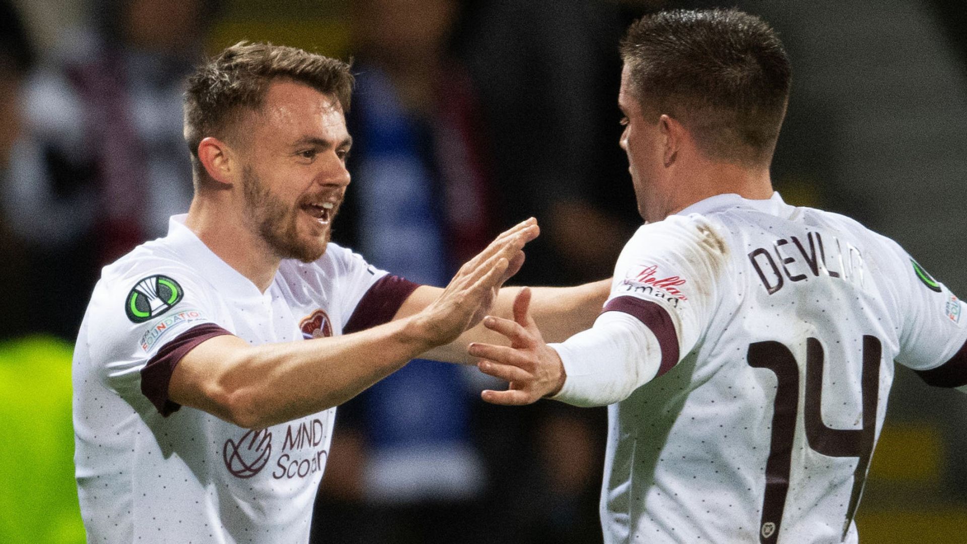 Hearts go second in ECL group after win over RFS
