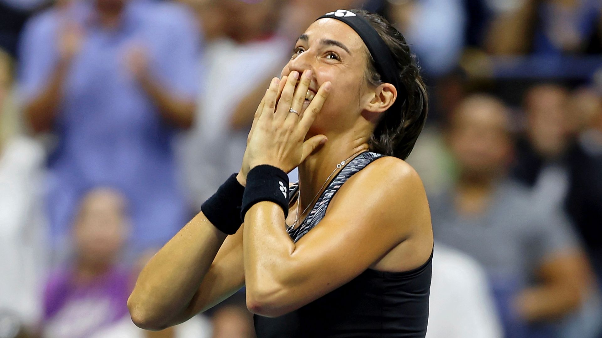Garcia stuns Gauff to reach first Grand Slam semi