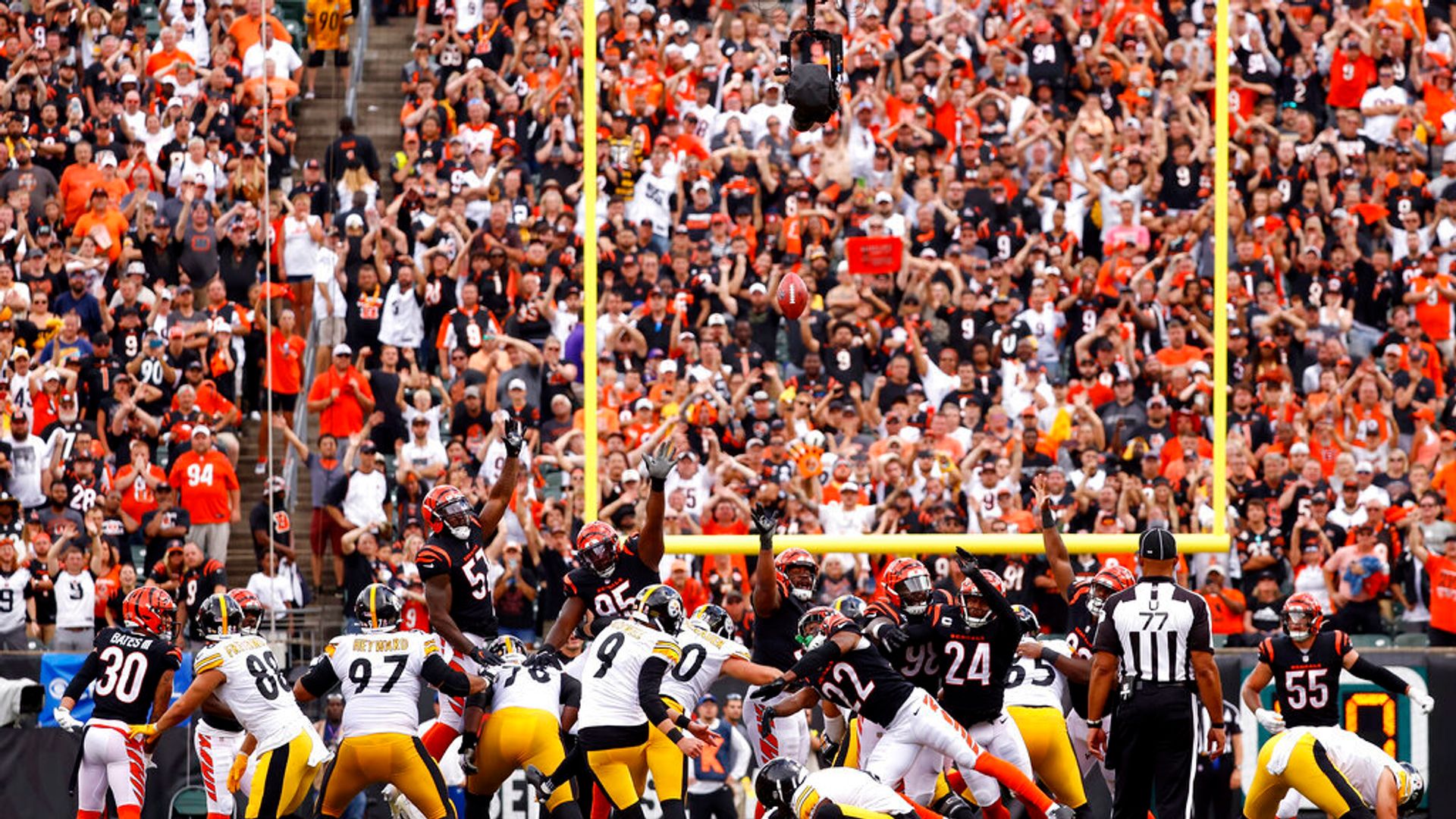 Steelers pip Bengals in OT after unforgettable finish