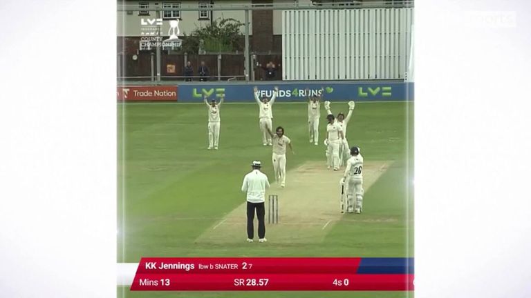 A staggering 26 wickets tumbled on day one between Essex and Lancashire