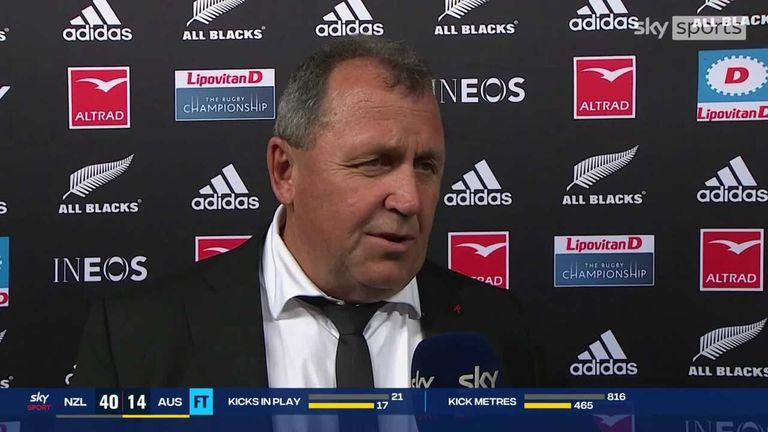 New Zealand head coach Ian Foster was delighted to see his side end the Rugby Championship on a positive note last autumn with a crushing victory against Australia.