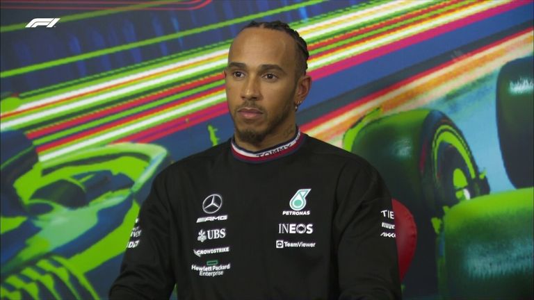Lewis Hamilton says Mercedes has improved a lot as a team but will have to 'recover as best I can from the back' after receiving engine penalties
