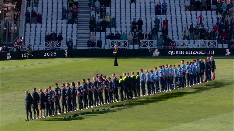 Trent Bridge paid tribute to The Queen for the Royal London Cup final on Saturday