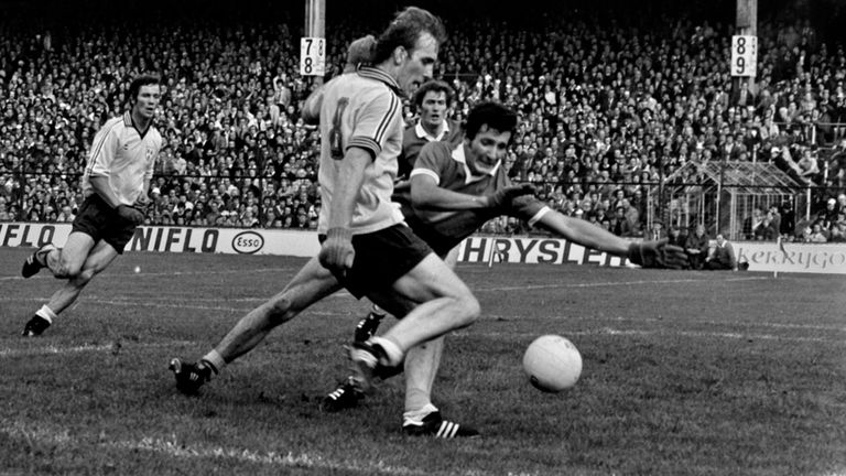 Brian Mullins scores a goal in the 1976 All-Ireland final
