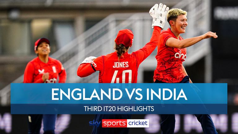 The best of the action from the final IT20 between England and India in Bristol.