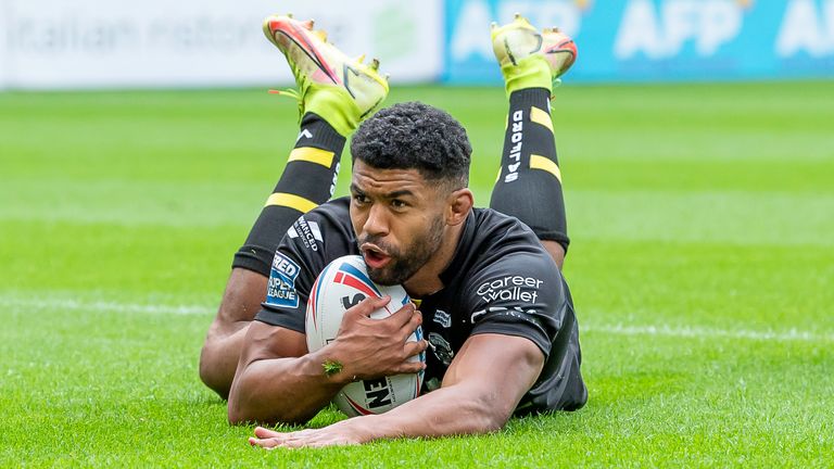 Kallum Watkins was among the try-scorers for Salford in their win over Huddersfield
