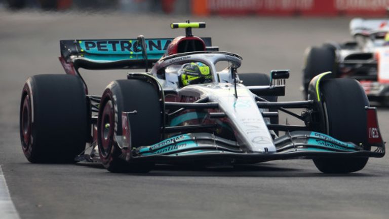 Lewis Hamilton was fastest for Mercedes in Practice One
