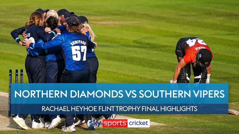 Aspectos destacados de la final del Trofeo Rachael Heyhoe-Flint entre Northern Diamonds y Southern Vipers